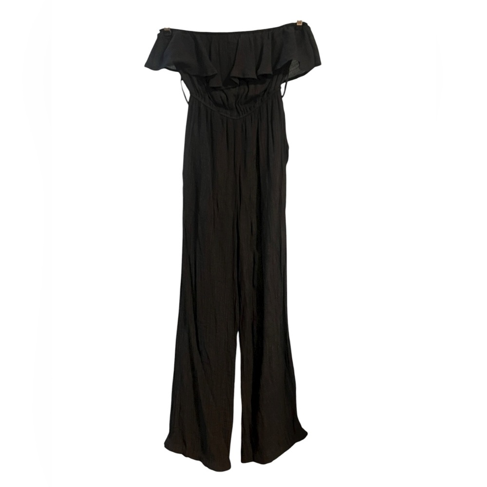 Iris Los Angeles • Black Strapless Jumpsuit